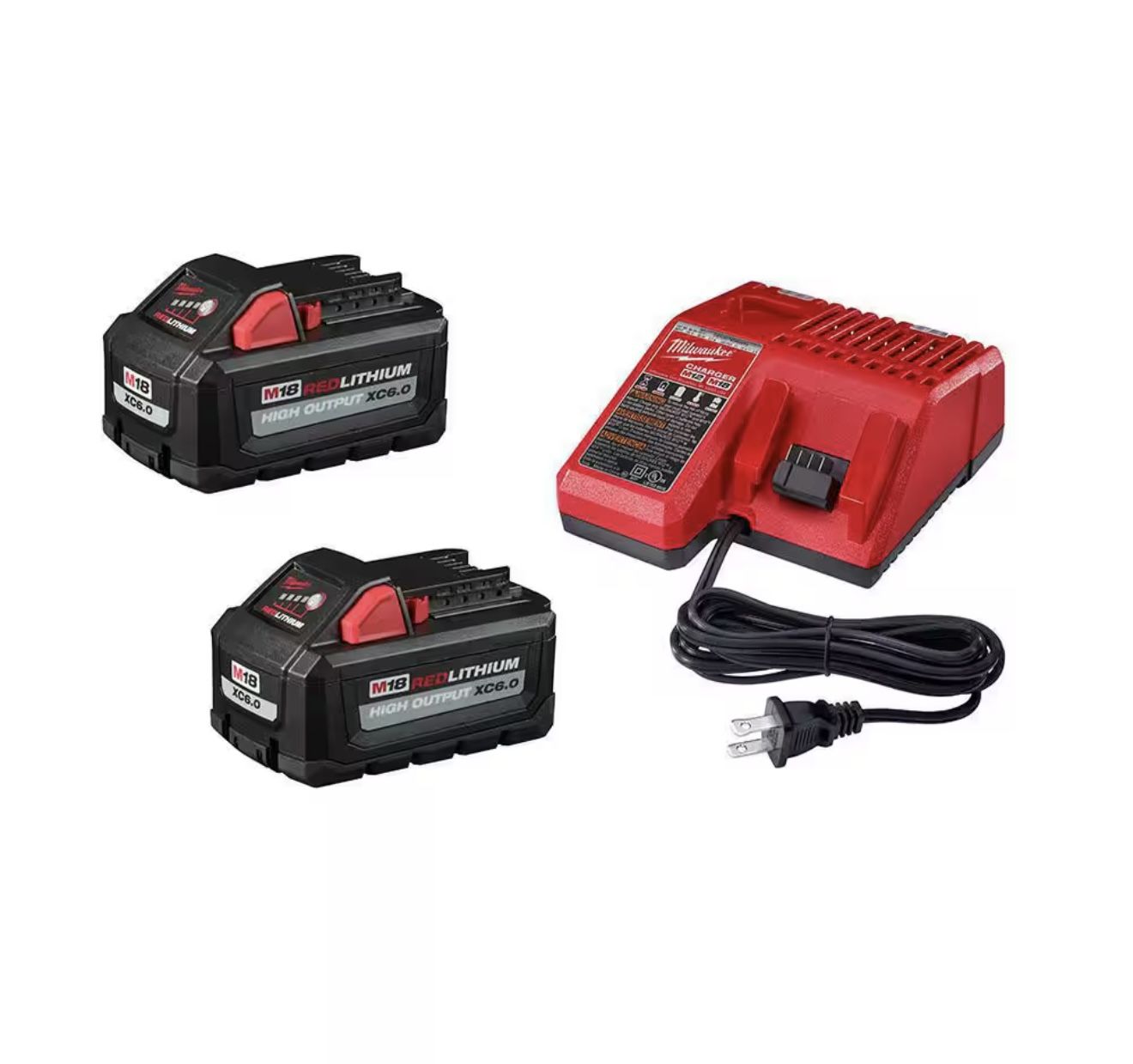 Milwaukee Charger + 2 battery