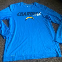 2012 San Diego Chargers Long Sleeve Shirt Dri Fit Size Men’s XL
