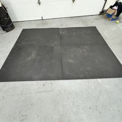 Heavy-Duty Gym Flooring – 6 Rubber Mats 