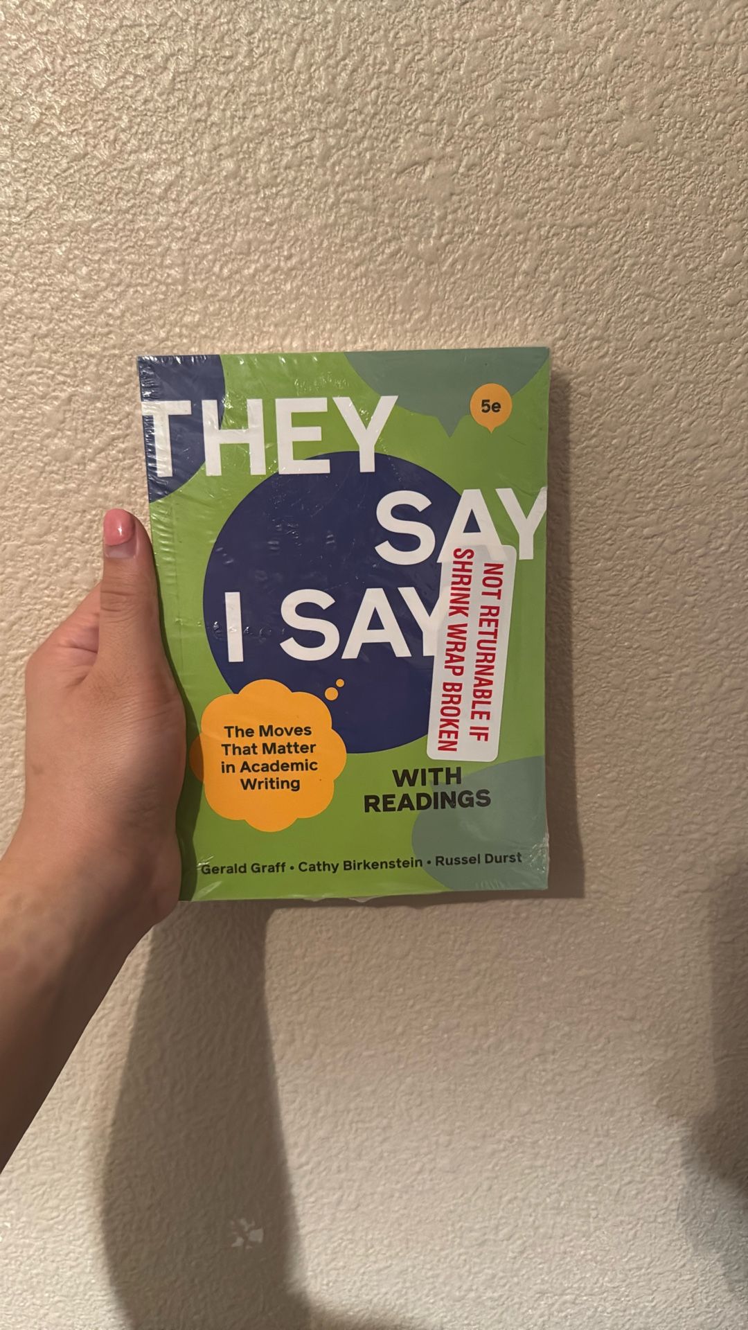 They say I say