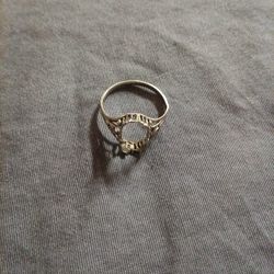 10 K White Gold Ring