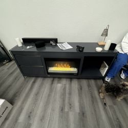 TV Stand With Fireplace