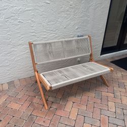 Patio/Balcony Folding Loveseat — TK Classics, New Sealed Box (2 available) 