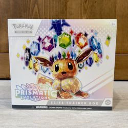 Pokemon Prismatic Evolutions Elite Trainer Box ETB