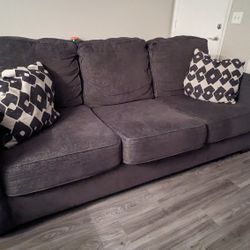 Sofa/Couch with Throw Pillows - MOVING OUT