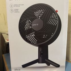 Spin 10 Sharper Image Fan 10” New