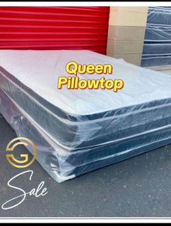 New Brand New Queen Size Pillowtop Mattress Set | Finance Available | Starting at $34/Month 🔥
