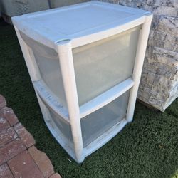 Plastic drawers,$5