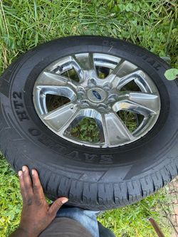 Truck rim and tire