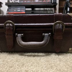 12”x5”x7”  Vintage Travel Suitcase Trunk 