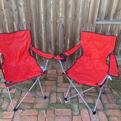 Two Folding Camping Chairs