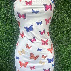White Butterfly Dress