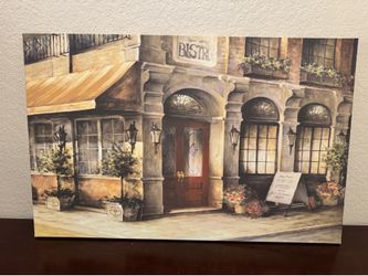 Large Bistro Canvas Print