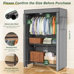 heavy Duty Clothes Rack With Cover