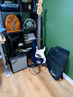 Bass Guitar And Electric Guitar