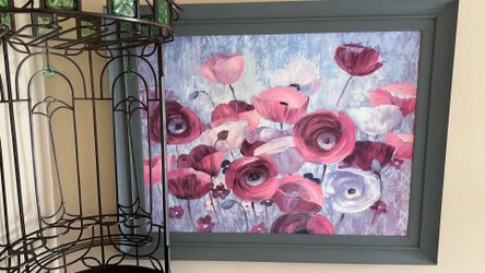 Painting of poppy flowers  $200.00
