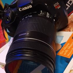 Canon EOS Rebel T2i Camera
Includes 2 batteries
Charger
2 zoom lenses
2 filters
Case and other accessories
