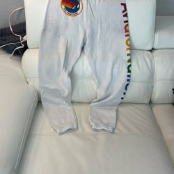 Aviator Nation Pure White Sweatpants