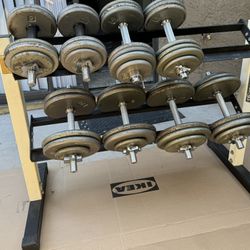 1 Inch Weights (over 550lbs) Rack And Extra Equipment 