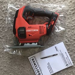 Craftsman V20v Max  Variable Speed Jig Saw .. ( Tool Only )$70