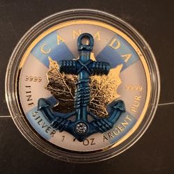 One Oz .999 Silver $5 Maple