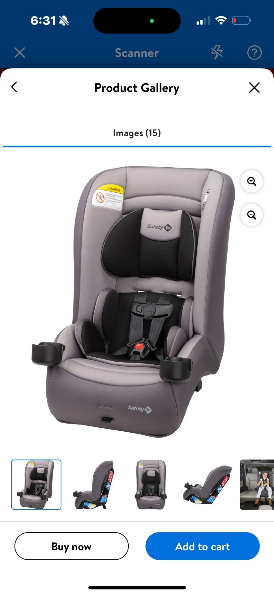 Safety 1st Jive 2-in-1 Convertible Car Seat, Night Horizon, Toddler, Unisex brand new