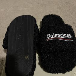 Black Balenciaga Slides  