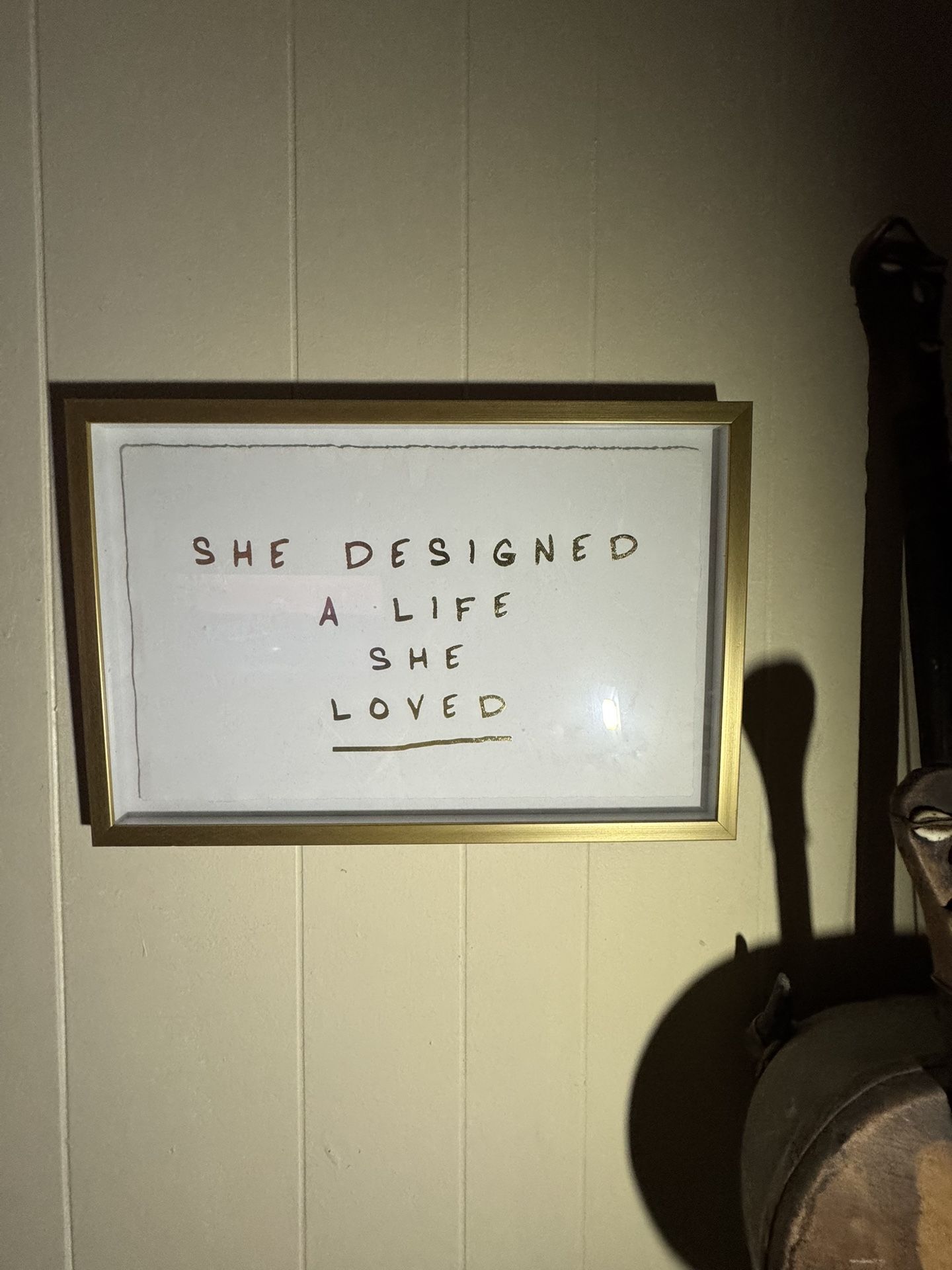 Gold frame Affirmation