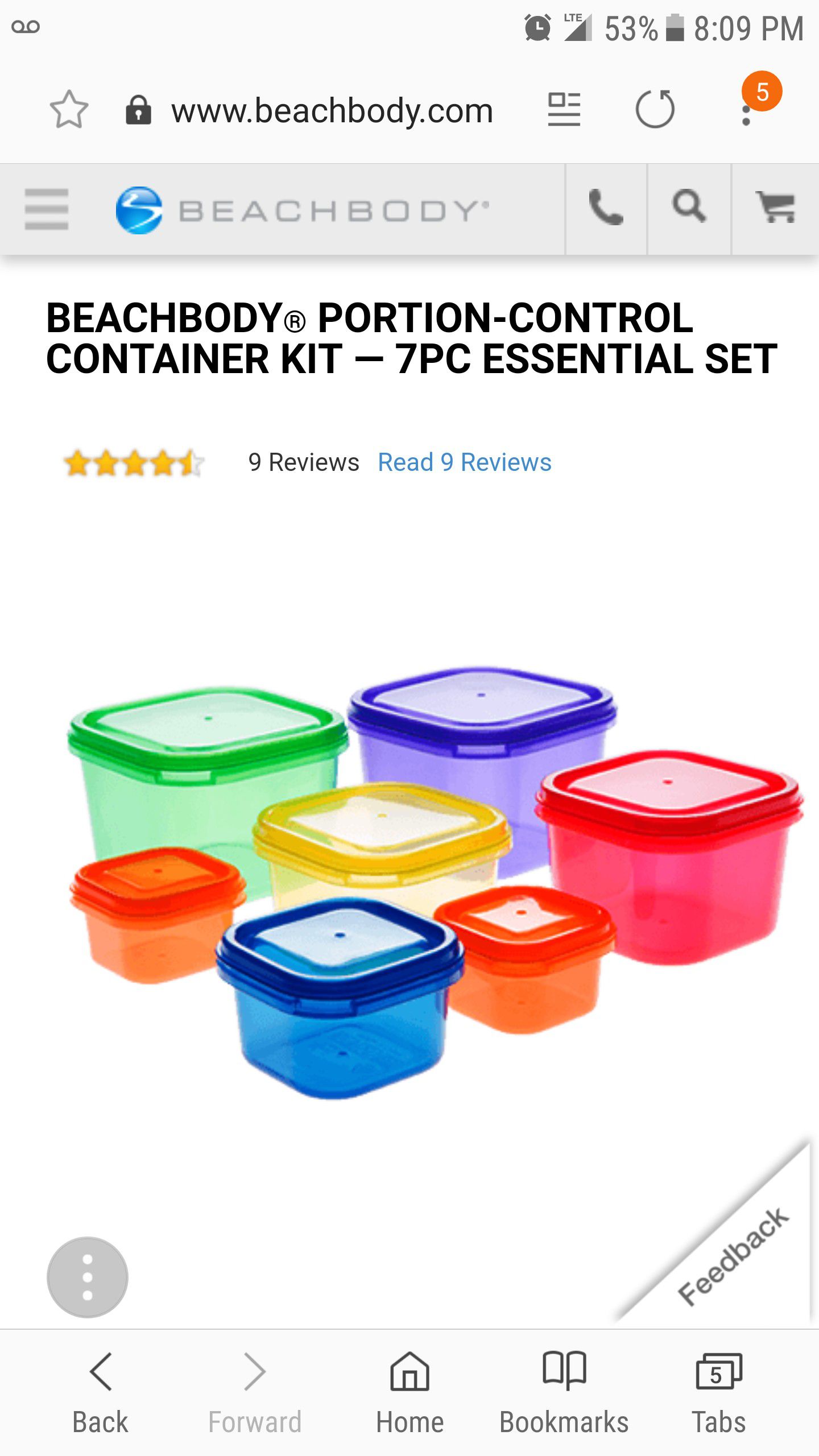 Beachbody portion control food containers new! for Sale in Virginia Beach,  VA - OfferUp