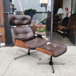 Mid-century Plycraft Chair/Ottoman 