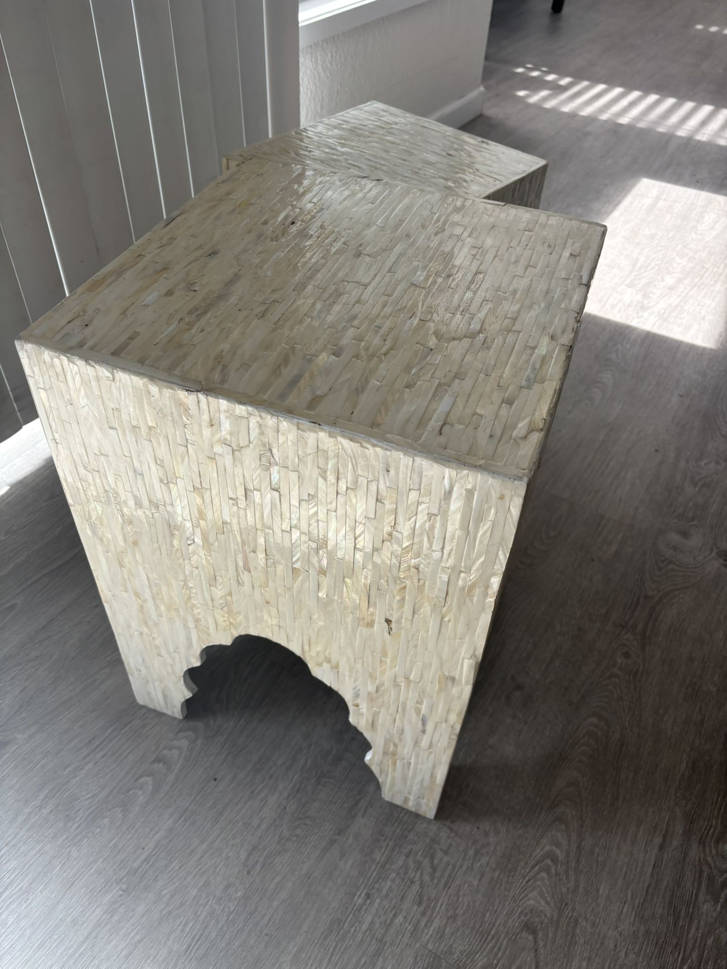 Mother of Pearl End Table Set