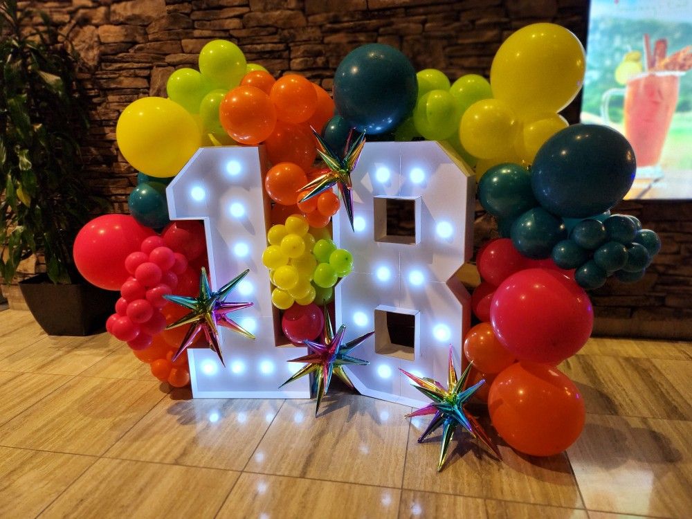 Number 18 4ft Marquee Numbers