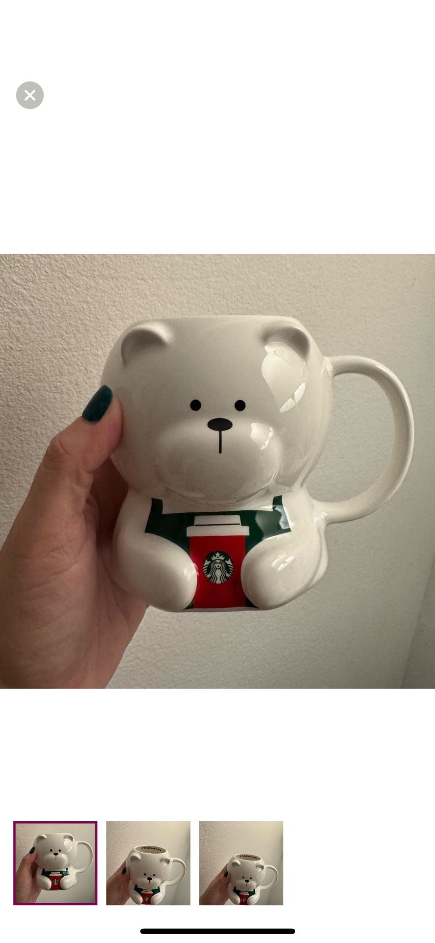 Starbucks Teddy Bear Cup
