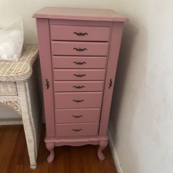 Jewelry Cabinet With hidden mirror