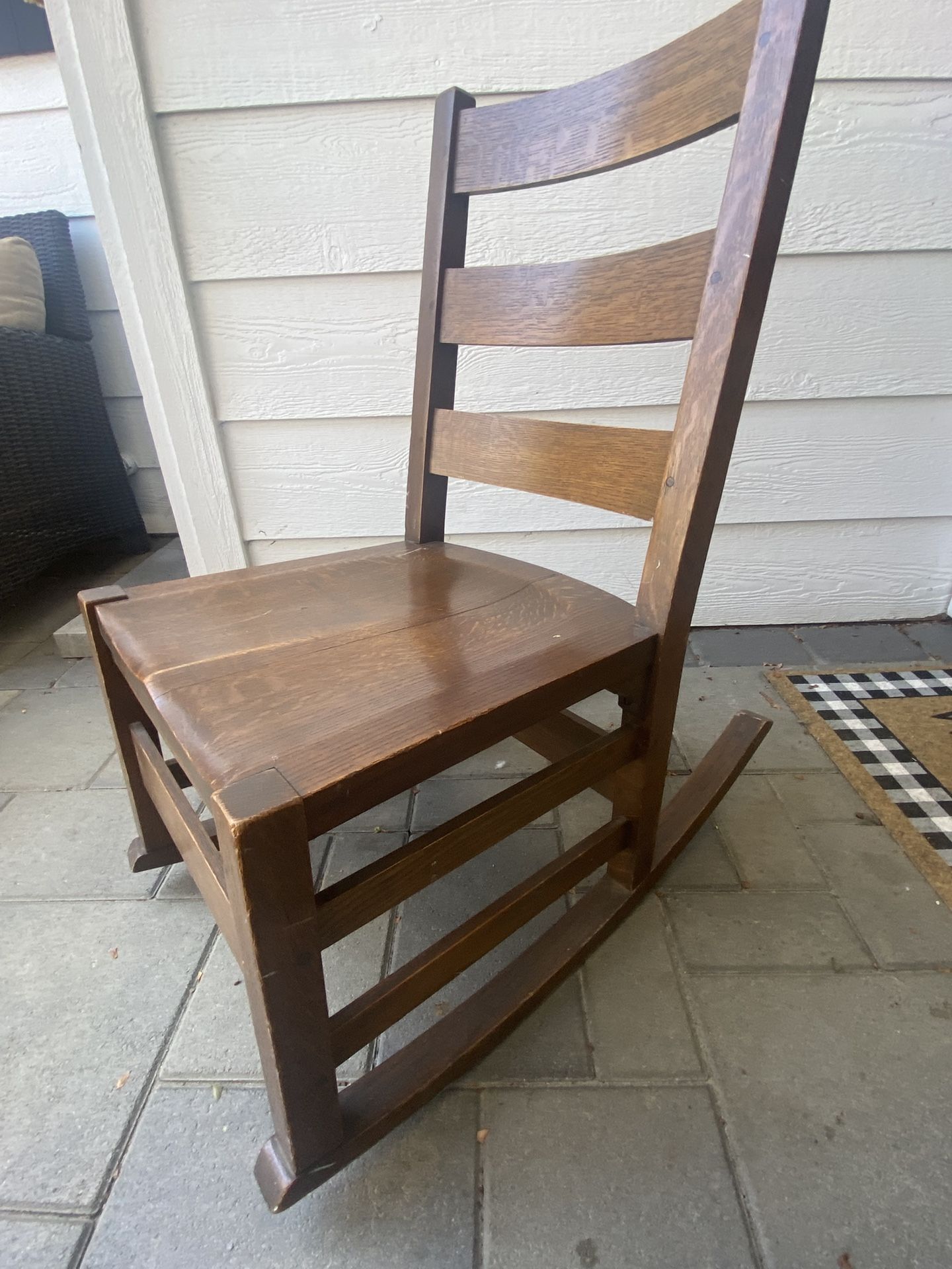 Vintage Mission Style Rocker,antique Rocking Chair, Arts N crafts Furniture