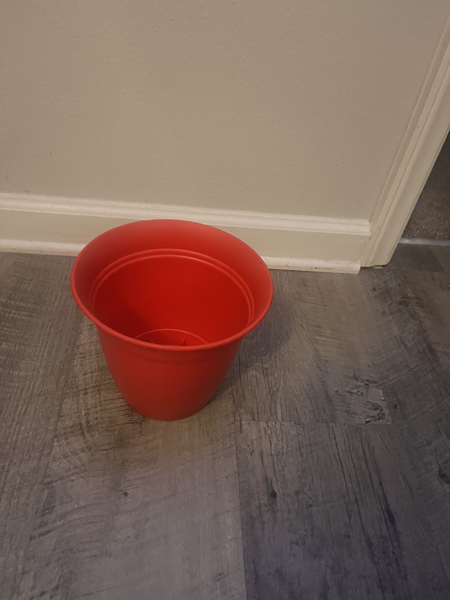 Small Red Flower Pot 