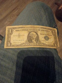 1957 one dollar bill blue mint or best offer