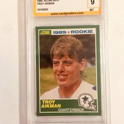 1989 Troyaikman Card 