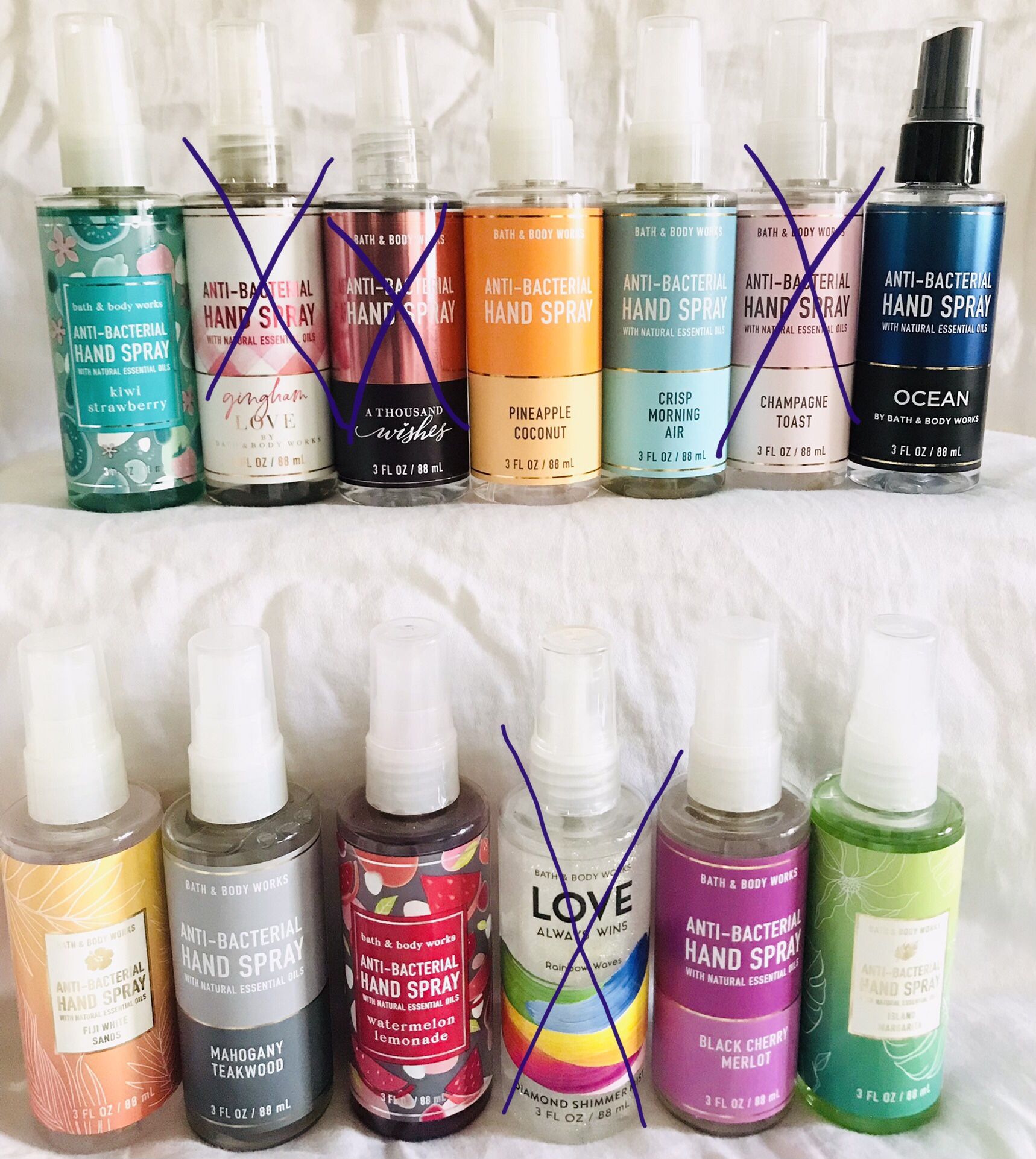 New! BATH&BODY WORKS 💕 Hand Sanitizer Sprays 💕$4 each or 3 for $10!!!