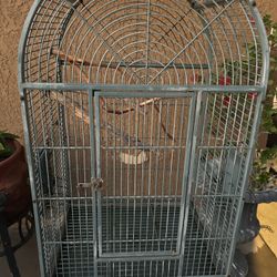 Large Dome-Top Bird Cage with Stand (Removable)