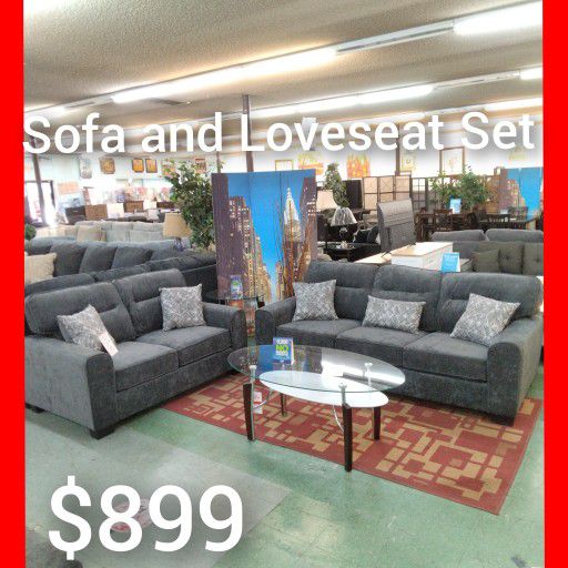 🤓 Sofa And Loveseat Set 