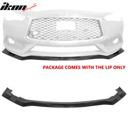 Fits 2017-2022 Infiniti Q60 Coupe IKFM Style Front Bumper Lip Splitter Spoiler PU