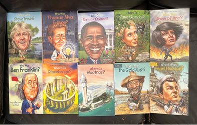 Who Was? What Was? and Where is? HQ Book Lot of 10