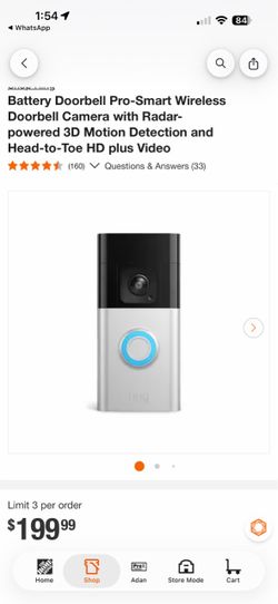 Battery Doorbell Pro-Smart Wireless Doorbell Camera
