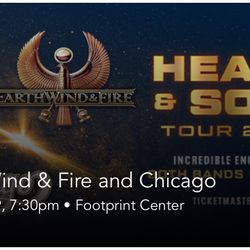 Earth Wind & Fire Tickets (suite + Food & Drink) 
