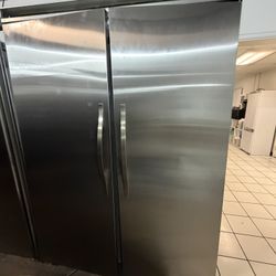 60” Viking Columns Refrigerator And Freezer Stainless Steel 