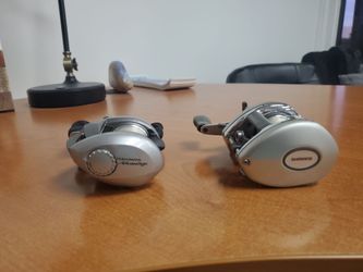 Fishing reels Daiwa/ Shimano  bait casting reels.