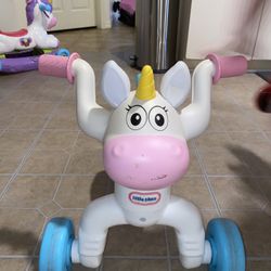 Little Tikes Go & Grow Unicorn Indoor & Outdoor Ride-On Scoot for Preschool Kids Toddlers and Child