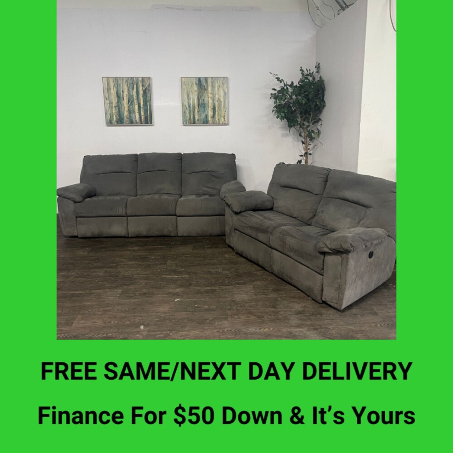Sofa Set Power Recliner Couches | Free Delivery!