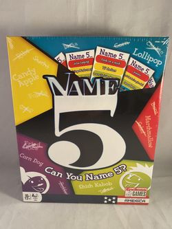 Can you name 5 board game. New sealed